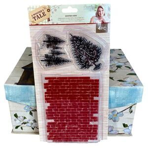 Crafters Companion Embossing Folder Metal Die Stamp Set A Winters Tale NWOT
